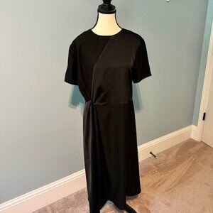 Black Midi short sleeve dress